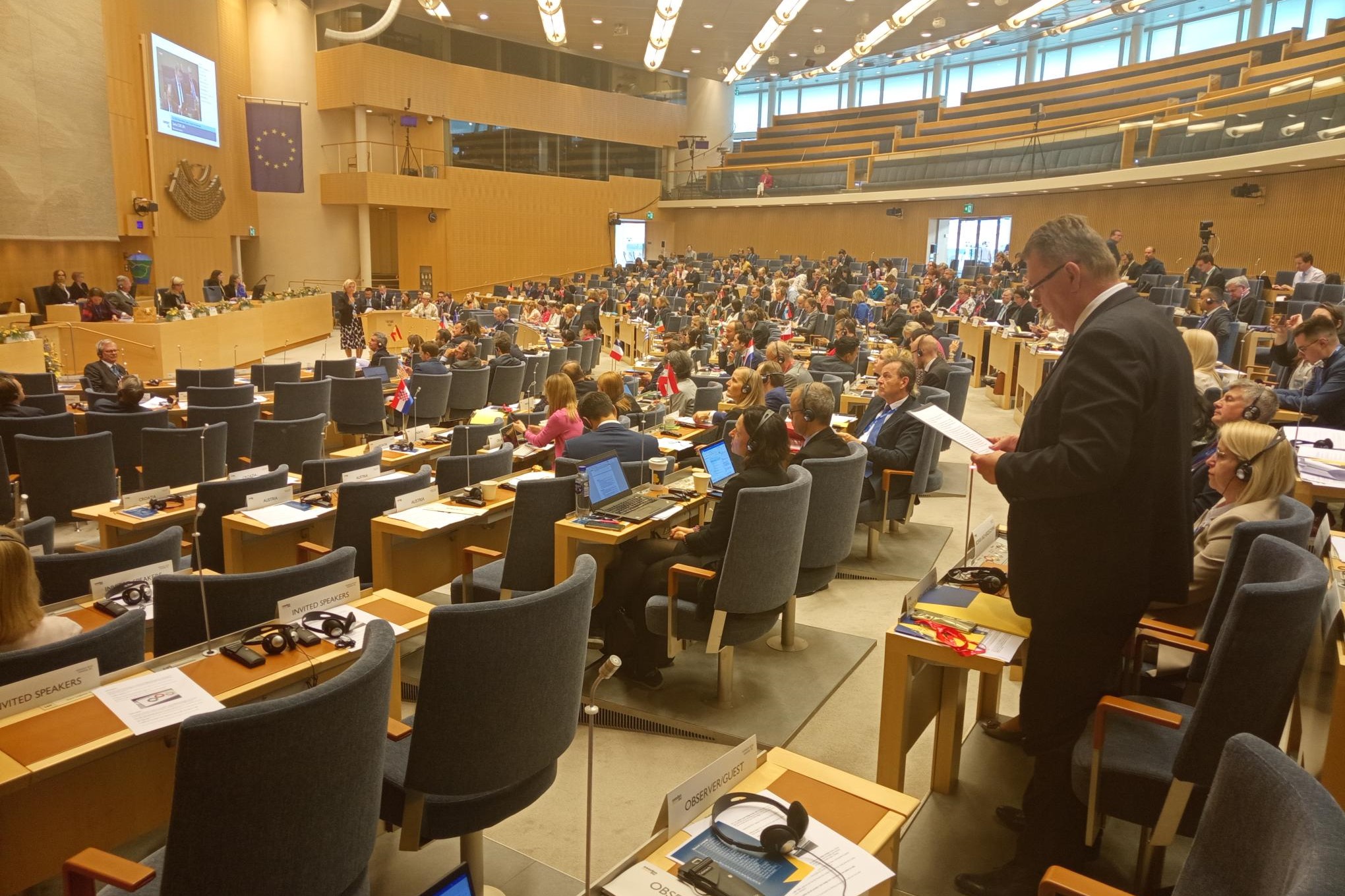 Chair of the Joint Committee for European Integration of the PA BiH Zdenko Ćosić addressed the participants of the COSAC plenary session in Stockholm.